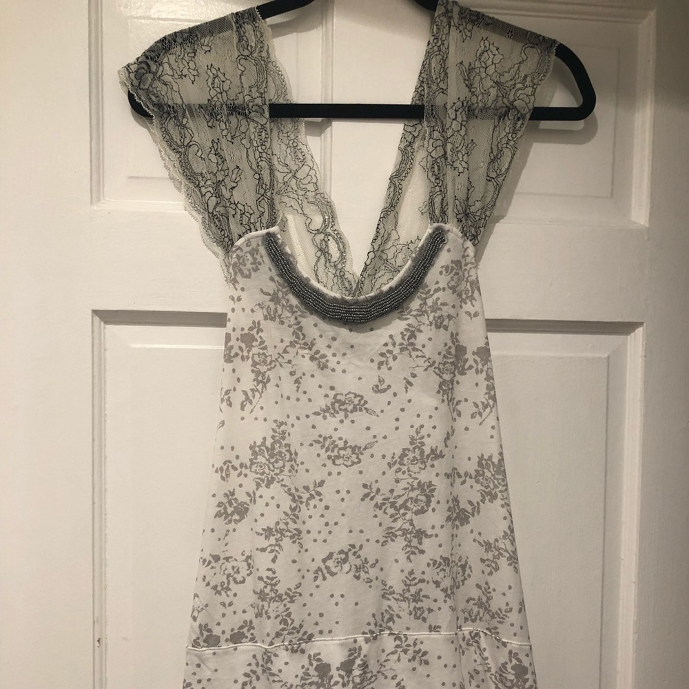 Free People Top with Lace Straps